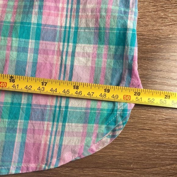 Womens Small Petite Talbots Plaid Button Down Shirt - Picture 6 of 7